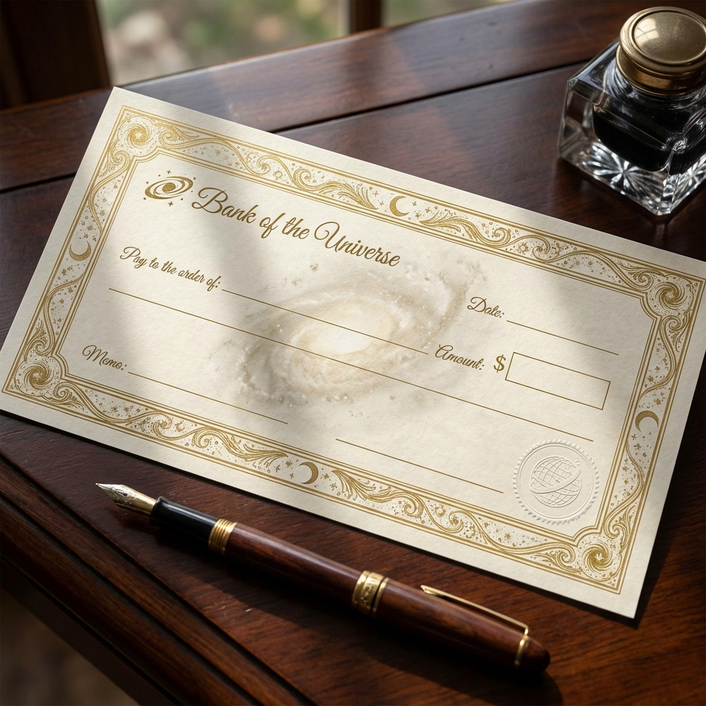 Abundance Manifestation Cheque